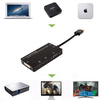 Adattatore HDMI/DVI, VGA, audio da 3,5 mm, adattatore HDMI 4