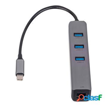 Adattatore di Rete per Cablaggio Akyga USB-C 1Gbps