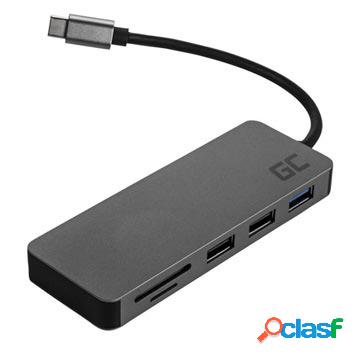 Adattatore hub USB-C 7 in 1 Green Cell - QC 4.0, PD, Samsung