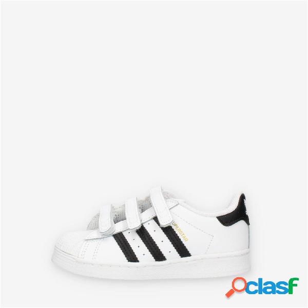 Adidas Superstar CF I Sneakers bianche e nere con strappi