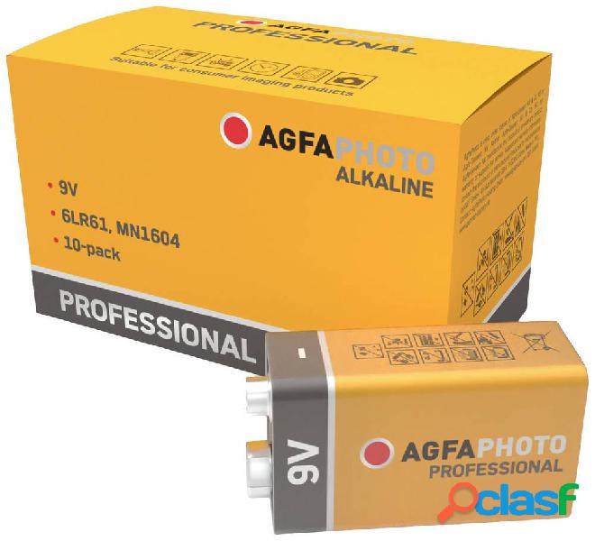 AgfaPhoto Professional 6LR61 Batteria da 9 V