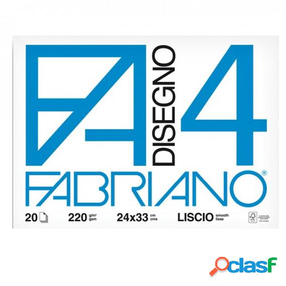 Album F4 - 24x33Cm - 220gr - 20 fogli - liscio - Fabriano