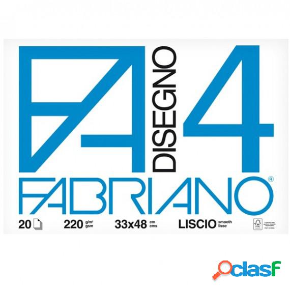 Album F4 - 33x48cm - 220gr - 20 fogli - liscio - Fabriano