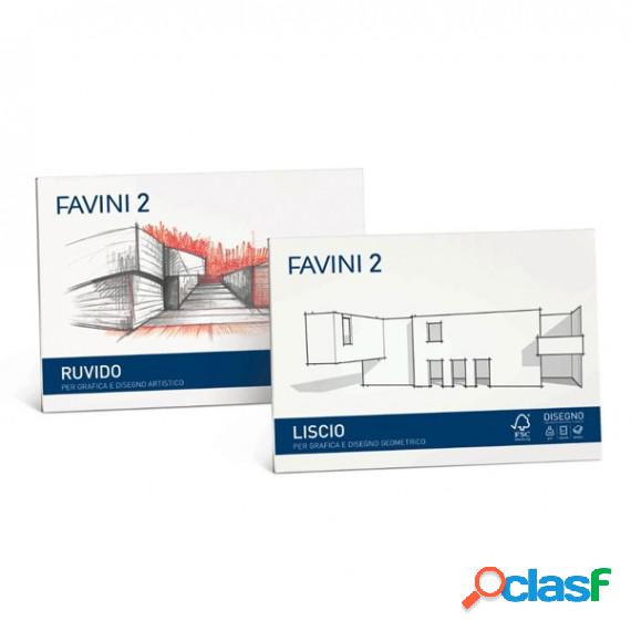 Album Favini 2 - 24x33cm - 110gr - 20 fogli - ruvido -