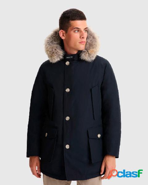 Arctic Parka blu con pelliccia staccabile