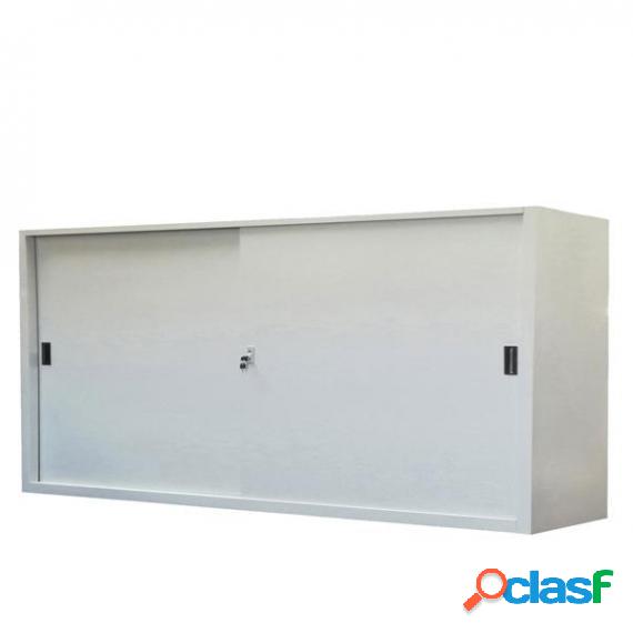 Armadio basso in metallo ad ante scorrevoli - 150x45x90 cm -