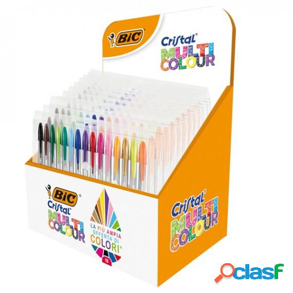 Astuccio penne Cristal Multicolor - colori assortiti - Bic -