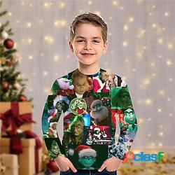 Bambino (1-4 anni) Da ragazzo Natale Grinch maglietta Tee