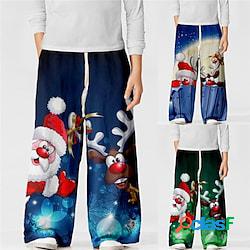 Bambino Da ragazzo Pantaloni I pantaloni Babbo Natale Ogni