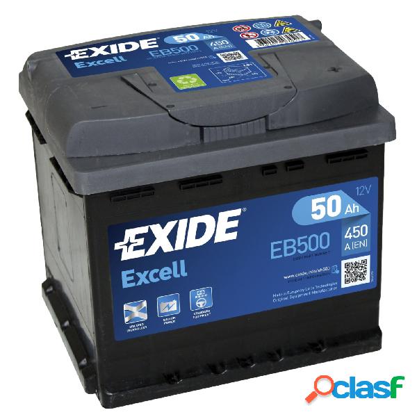 Batteria Auto Exide Excell Eb500 50Ah 450A 12V