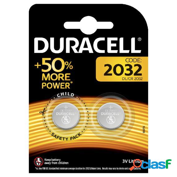Batteria Duracell Cr2032 Confezione 2Pz Dl2032 Dl2032 2X 3V