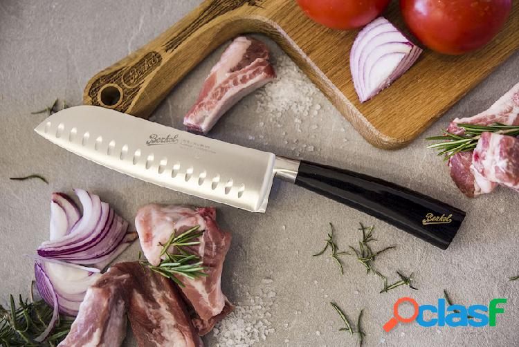 Berkel Coltello santoku Elegance acciaio nero acciaio nero