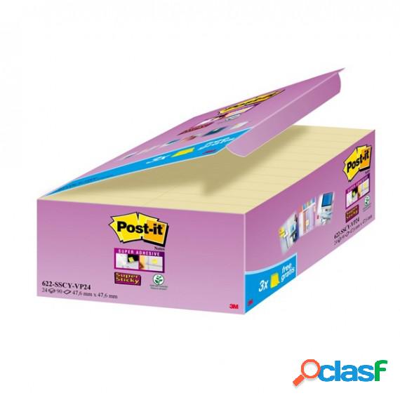 Blocco foglietti Post it Super Sticky - 622-SSCY-VP24-EU -