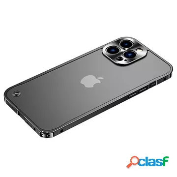 Bumper in metallo per iPhone 13 Pro Max con Retro in
