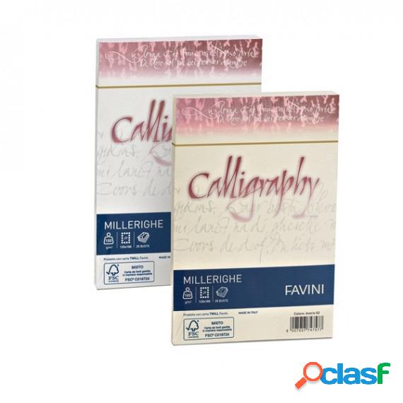 Busta Calligraphy Millerighe - 120 x 180 mm - 100 gr -