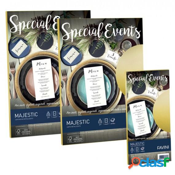 Busta Special Events metal - azzurro - 110 x 220mm - 120gr -