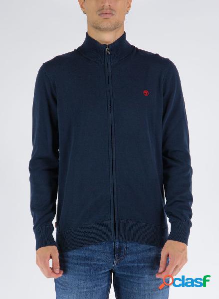 CARDIGAN FULL ZIP CON LOGO