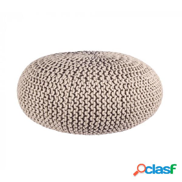 CONTEMPORARY STYLE - Intreccio tortora pouf di Contemporary