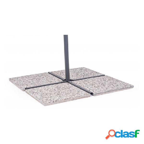 CONTEMPORARY STYLE - Set4 marmette 50x50 cemento ghiaino,