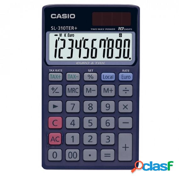 Calcolatrice tascabile SL-310TER+ - 10 cifre - blu - Casio