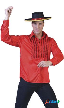 Camicia Anni 60 Rossa per adulto
