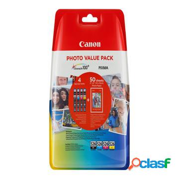 Canon CLI-526 Photo Value Pack - 100x150mm, 50 Fogli -