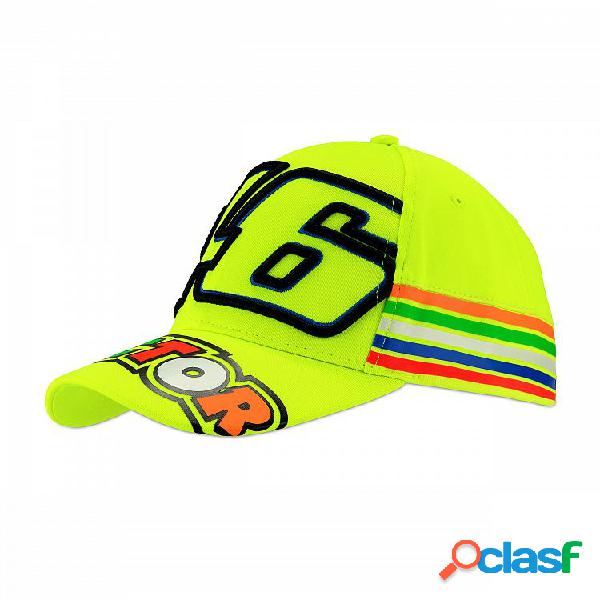 Cappellino VR46 46 Doctor Stripes Giallo Fluo