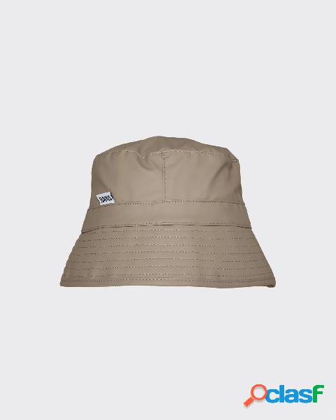 Cappello da pioggia Bucket hat color taupe