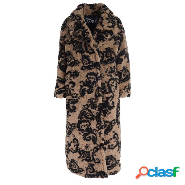 Cappotto teddy Versace Jeans Couture camel