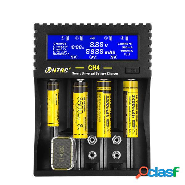 Caricabatterie HTRC CH4 Batteria Caricabatterie Li-ion Li-fe