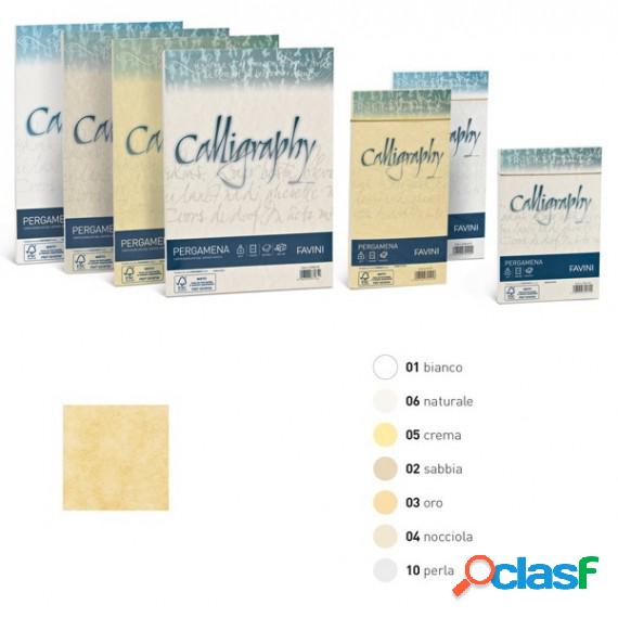 Carta Calligraphy Pergamena - A4 - 90 gr - A4 - sabbia 02 -