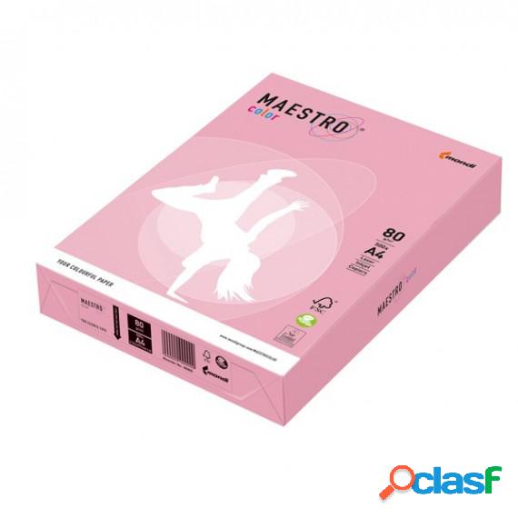 Carta Maestro Color - A4 - 80 gr - rosa tenue OPI74 - Mondi
