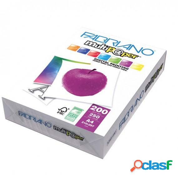 Carta Multipaper - A4 - 200 gr - bianco - Fabriano - conf.
