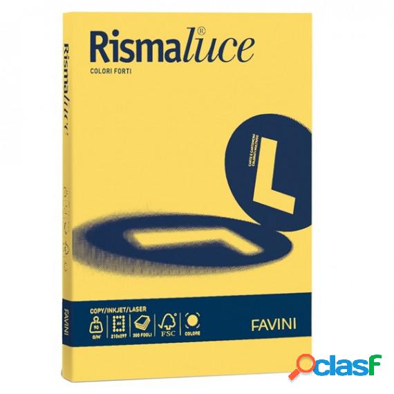 Carta Rismaluce - A4 - 90 gr - giallo sole 53 - Favini -