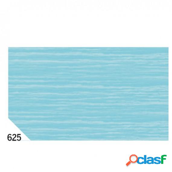Carta crespa - 50 x 250 cm - 48 gr/m2 - azzurro 625 - Rex