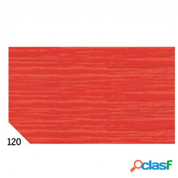 Carta crespa - 50 x 250 cm - 48 gr/m2 - rosso 120 - Rex
