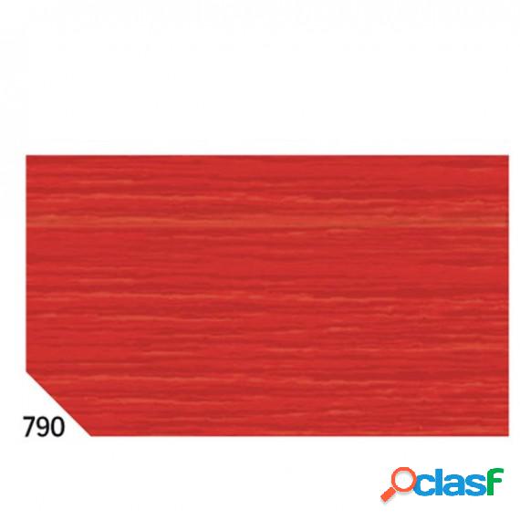 Carta crespa - 50 x 250 cm - 48 gr/m2 - rosso ciliegia 790 -