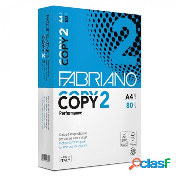 Carta fotocopie Copy 2 - A4 - 80 gr - bianco - Fabriano -