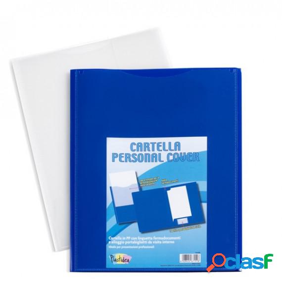 Cartella in PP Personal Cover - blu - 24 x 32 cm - Iternet -
