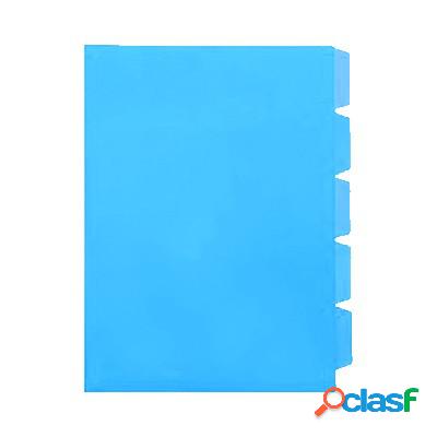 Cartellina Scatto a L con 5 divisori formato A4 blu