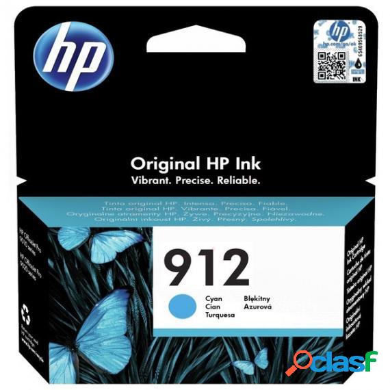 Cartuccia Originale Hp 912 Ciano 3Yl77Ae Per Hp Officejet