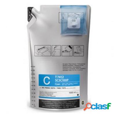 Cartuccia compatibile Epson C13T741200 T7412 CIANO