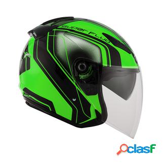 Casco Jet KYT Hellcat Superfluo verde