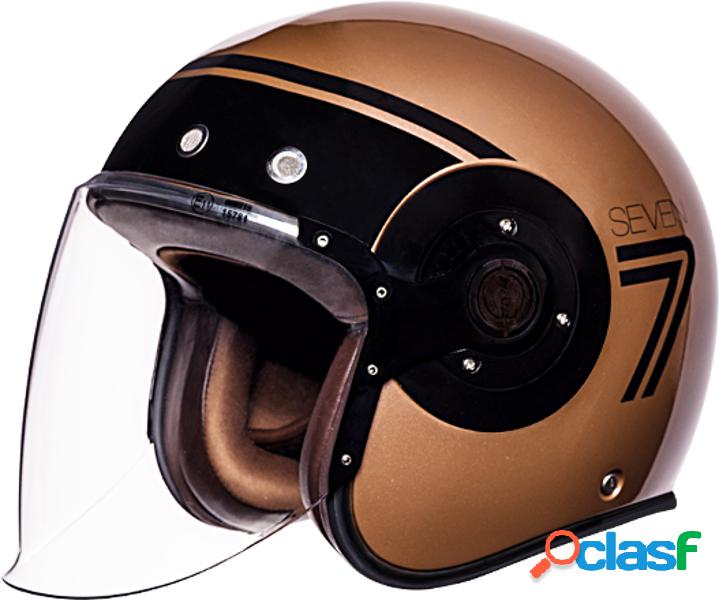 Casco Jet SMK RETRO SEVEN Bronzo Nero