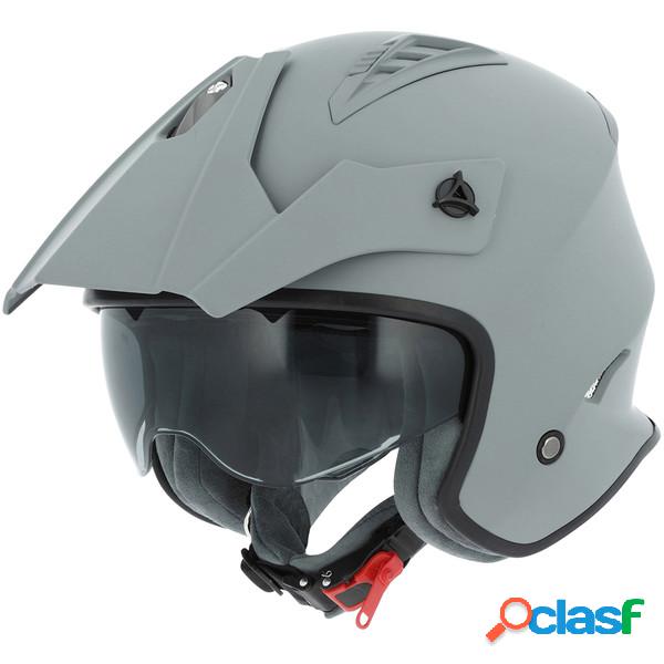 Casco cross Astone Helmets Minicross Monocolor grigio opaco