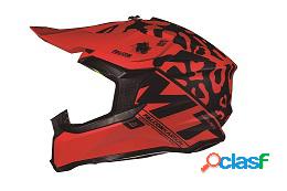 Casco cross MT Helmets Falcon Karson F1 Rosso Opaco