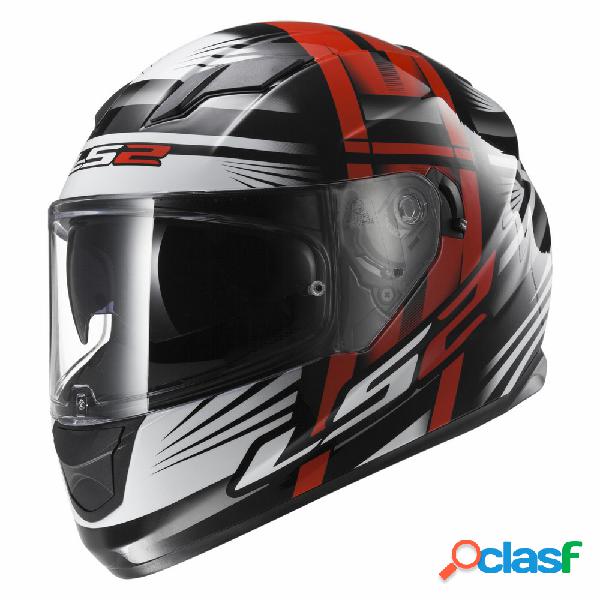 Casco integrale LS2 FF320 Stream Bang Nero Rosso