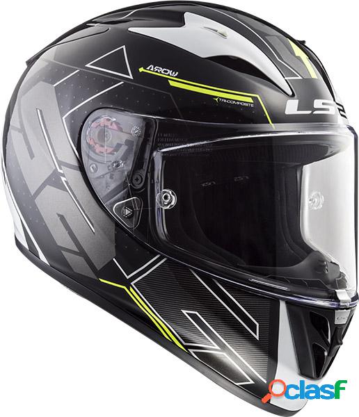 Casco integrale LS2 FF323 ARROW R EVO TECHNO in fibra Nero