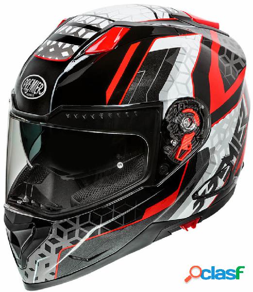 Casco integrale Premier VYRUS EM92 Nero Bianco Rosso