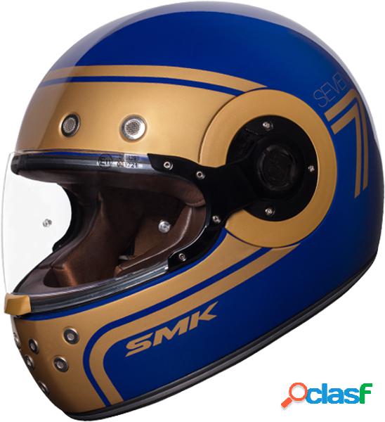 Casco integrale SMK RETRO SEVEN Blu Oro